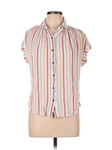 a.n.a. A New Approach Sleeveless Button-Down Shirt (view 1)
