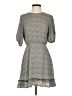 Sienna Sky 100% Polyester Tweed Gray Casual Dress Size S - photo 1