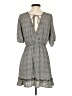 Sienna Sky 100% Polyester Tweed Gray Casual Dress Size S - photo 2