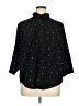 Honey Punch 100% Polyester Polka Dots Black 3/4 Sleeve Blouse Size 1X - photo 1
