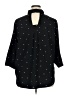 Honey Punch 100% Polyester Polka Dots Black 3/4 Sleeve Blouse Size 1X - photo 2