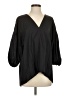 Harshman 100% Cotton Black 3/4 Sleeve Blouse Size S - photo 1