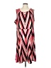 NY Collection Chevron-herringbone Pink Casual Dress Size L (estimated) - photo 1