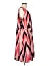 NY Collection Chevron-herringbone Pink Casual Dress Size L (estimated) - photo 4