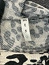 MTS Animal Print Ivory Pullover Sweater Size S - photo 7