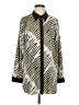 Bob Mackie Animal Print Ivory 3/4 Sleeve Blouse Size S - photo 1