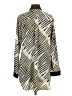 Bob Mackie Animal Print Ivory 3/4 Sleeve Blouse Size S - photo 2