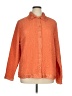Rafael 100% Polyester Tweed Orange Long Sleeve Blouse Size 1X - photo 1