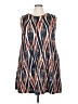 Unbranded Print Orange Casual Dress Size 3X - photo 1