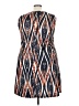 Unbranded Print Orange Casual Dress Size 3X - photo 2