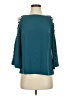 Trina Turk 100% Polyester Teal 3/4 Sleeve Blouse Size S - photo 1
