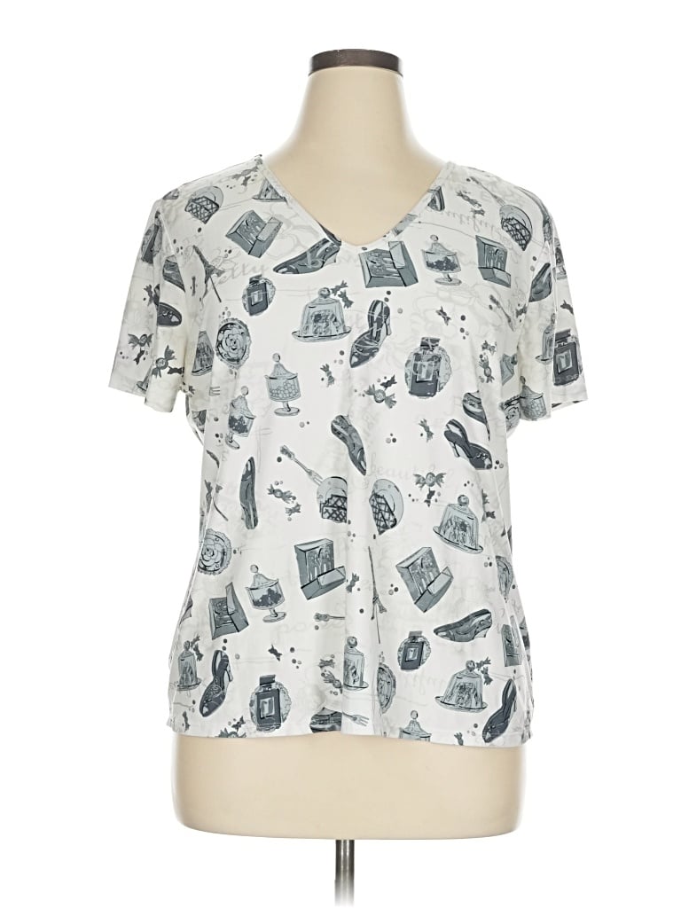 Pre-owned Nygard Short Sleeve T-shirt In Silver