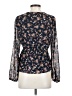 Dynamite 100% Polyester Blue Long Sleeve Blouse Size S - photo 2