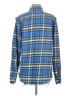 R13 Plaid Blue Long Sleeve Button-Down Shirt Size XS - photo 2