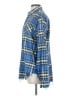 R13 Plaid Blue Long Sleeve Button-Down Shirt Size XS - photo 5