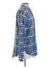 R13 Plaid Blue Long Sleeve Button-Down Shirt Size XS - photo 4