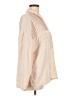 Unbranded 100% Polyester Color Block Tan Long Sleeve Blouse Size L - photo 4