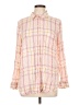 Old Navy 100% Rayon Plaid Pink Long Sleeve Button-Down Shirt Size L - photo 1