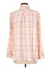 Old Navy 100% Rayon Plaid Pink Long Sleeve Button-Down Shirt Size L - photo 2