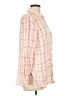 Old Navy 100% Rayon Plaid Pink Long Sleeve Button-Down Shirt Size L - photo 4