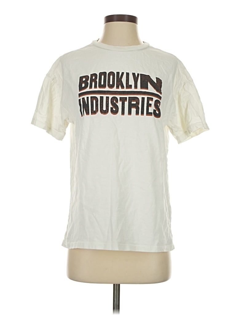 Pre-owned Brooklyn Industries Short Sleeve T-shirt In White