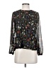 Madewell 100% Polyester Floral Black Long Sleeve Blouse Size XS - photo 1