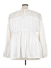 Torrid Ivory Long Sleeve Blouse Size 3X Plus (3) - photo 2