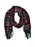 Unbranded Plaid Burgundy Blue Scarf One size - photo 1