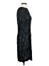 Hartly 100% Silk Solid Floral Stars Black Cocktail Dress Size 2 (estimated) - photo 4
