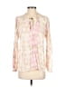 Dolan Tie-dye Pink Long Sleeve Blouse Size XS - photo 1