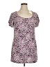 AB Studio Pink Short Sleeve Top Size XL - photo 1