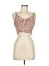 Paper Crane 100% Rayon Brown Sleeveless Top Size M - photo 1