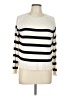 Zara Stripes Ivory Pullover Sweater Size L - photo 1