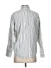 Joie Stripes Silver Long Sleeve Blouse Size S - photo 2