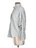 Joie Stripes Silver Long Sleeve Blouse Size S - photo 5