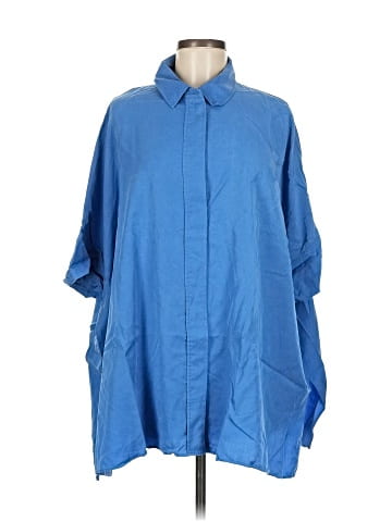 Cos 3/4 Sleeve Button-Down Shirt (view 1)