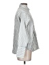 Joie Stripes Silver Long Sleeve Blouse Size S - photo 4