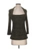 Connected Apparel 100% Polyester Black 3/4 Sleeve Top Size S - photo 1