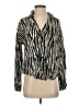 Lulus Animal Print Black Long Sleeve Blouse Size XS - photo 1