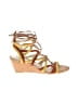 BCBGeneration Gold Brown Wedges Size 7 - photo 1
