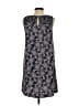 fleur bleue 100% Polyester Paisley Gray Casual Dress Size 4 - photo 2