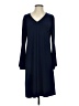 Soft Works Solid Blue Casual Dress Size S - photo 1