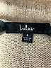 Lulus 100% Polyester Tweed Gray Tan Cardigan Size L - photo 7