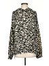 MTS Animal Print Ivory Pullover Sweater Size S - photo 1