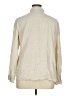 Chico's Solid Ivory Long Sleeve Button-Down Shirt Size XL (3) - photo 2