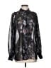 Reiss Print Black Long Sleeve Blouse Size 2 - photo 1