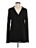 Splendid 100% Rayon Black Long Sleeve Blouse Size M - photo 1