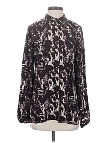 Rachel Roy Long Sleeve Silk Top (view 1)