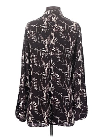 Rachel Roy Long Sleeve Silk Top (view 2)