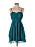 Hailey Logan 100% Polyester Teal Cocktail Dress Size 5 - 6 - photo 1